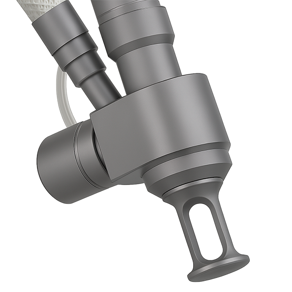 Pieza de mano CO2 fraccionado con escáner para microcolumnas.